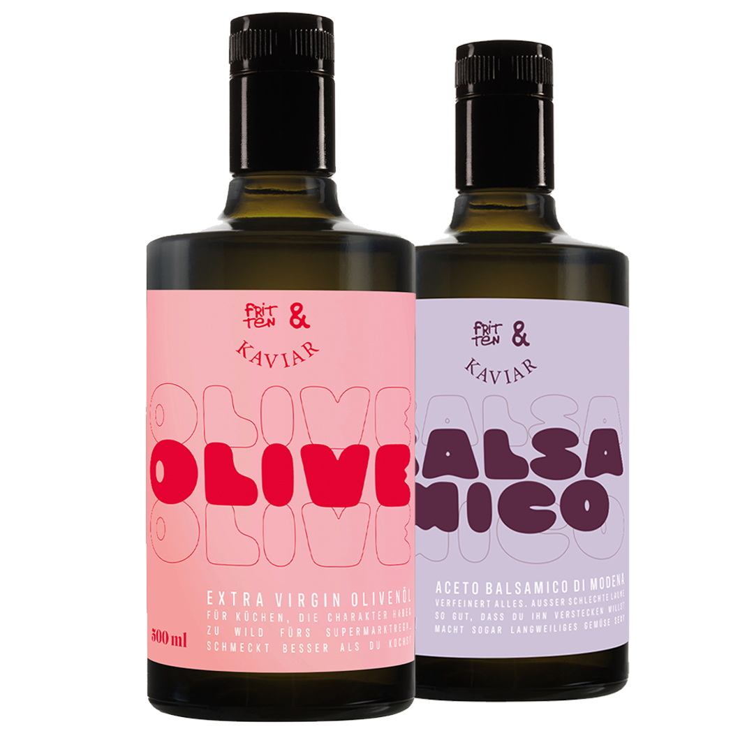FRITTEN & KAVIAR OLIVENÖL & BALSAMICO ACTIONS BUNDLE