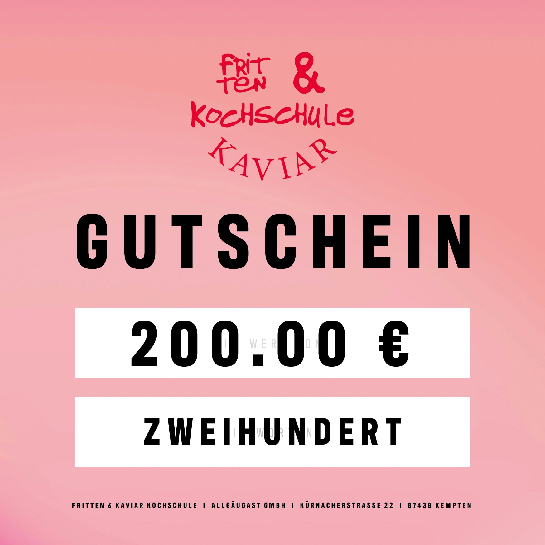 FRITTEN & KAVIAR GUTSCHEIN