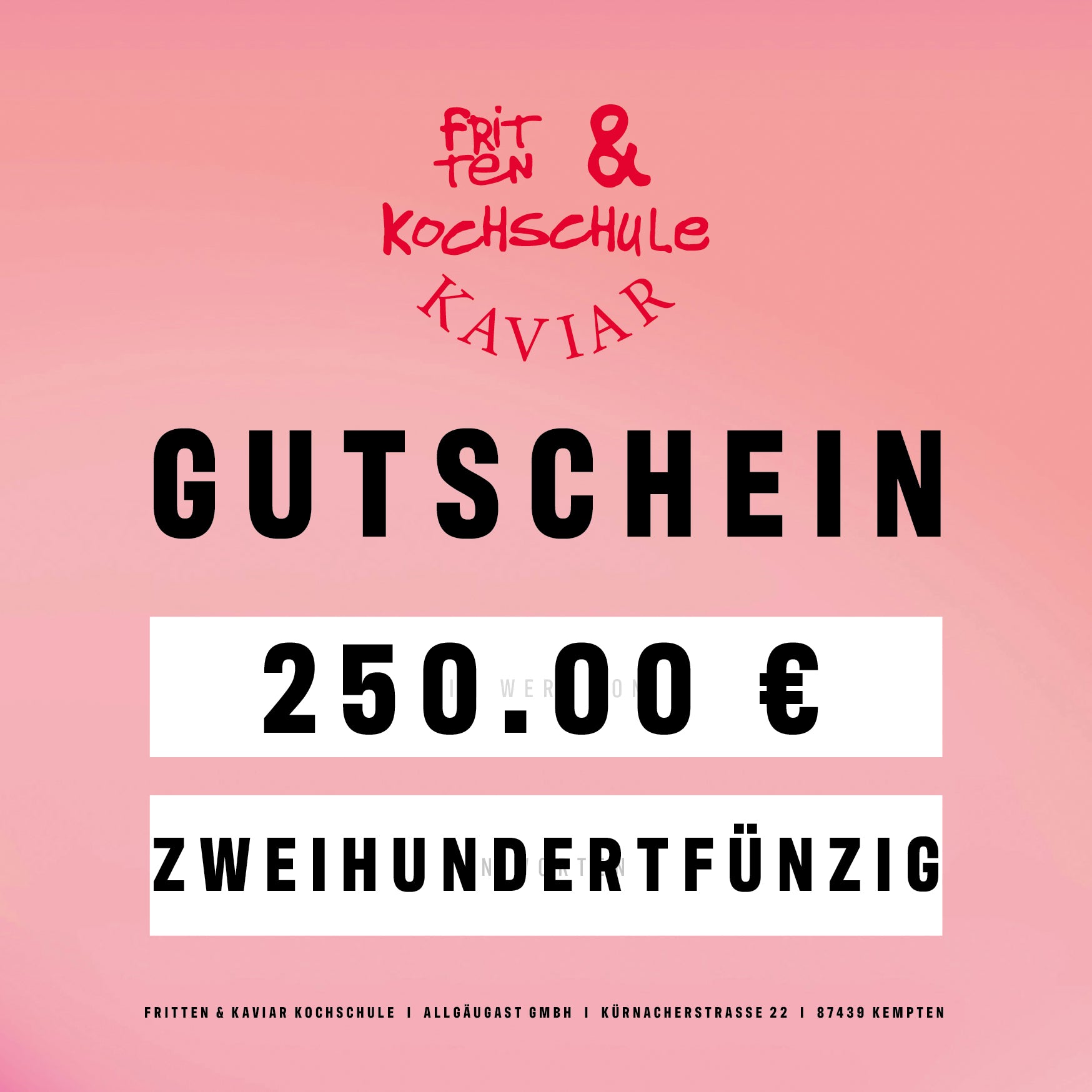 FRITTEN & KAVIAR GUTSCHEIN