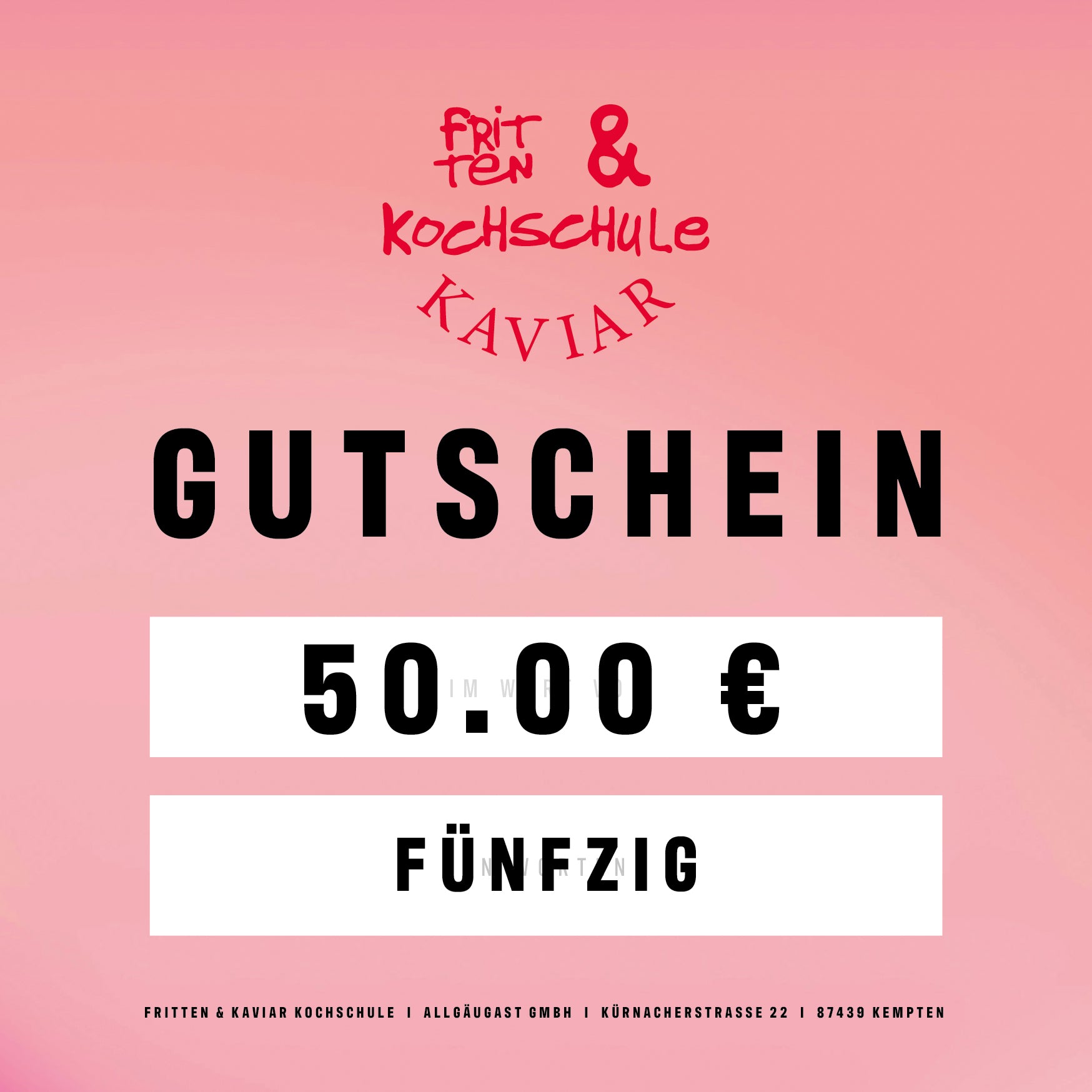 FRITTEN & KAVIAR GUTSCHEIN